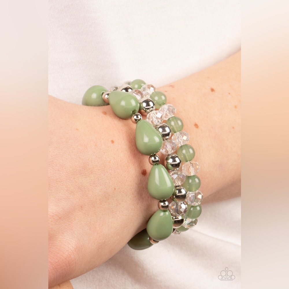 Beachside Brunch - Green Bracelet